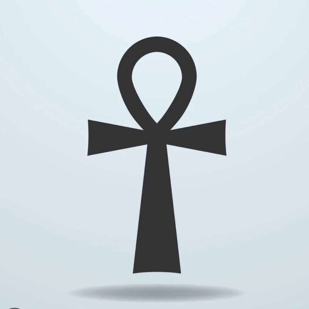 Vintage Sterling Silver Ankh Cross Ring